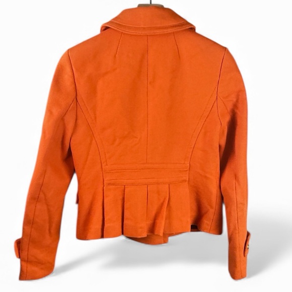 Banana Republic Orange Double Breasted Pea Coat - Picture 2 of 9
